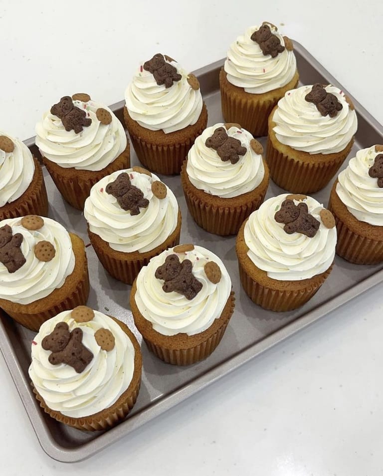 Cupcakes with Custom Toppers