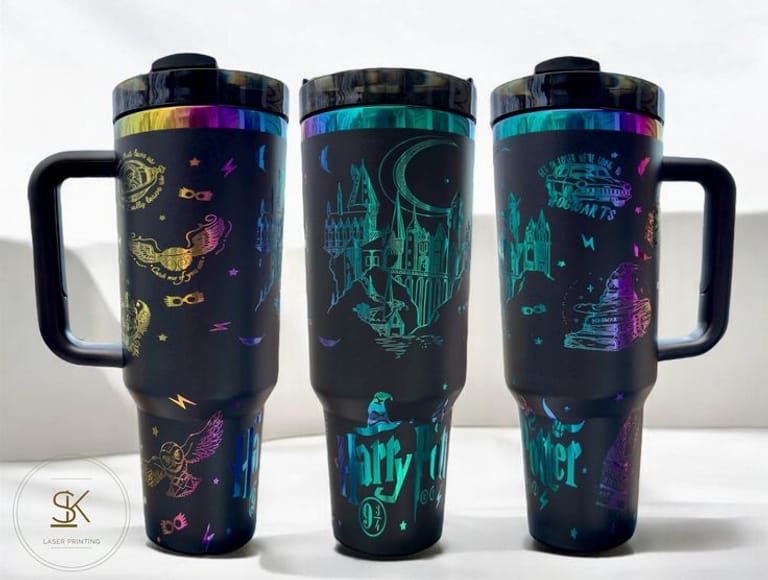  40oz Wizard Tumbler with Lid and Straw