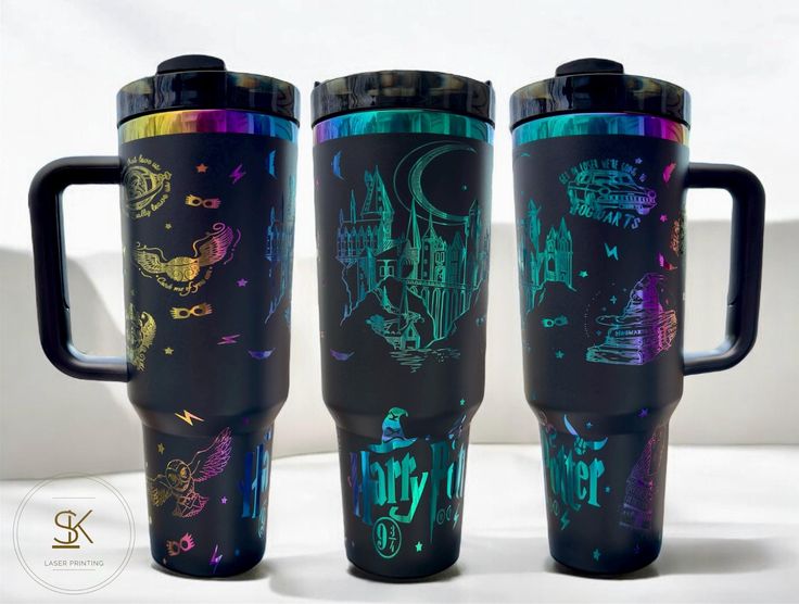 40oz Wizard Tumbler with Lid and Straw