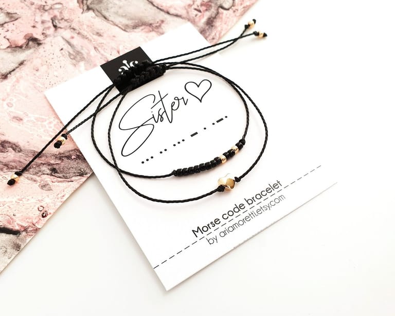  Personalized Morse Code Bracelet