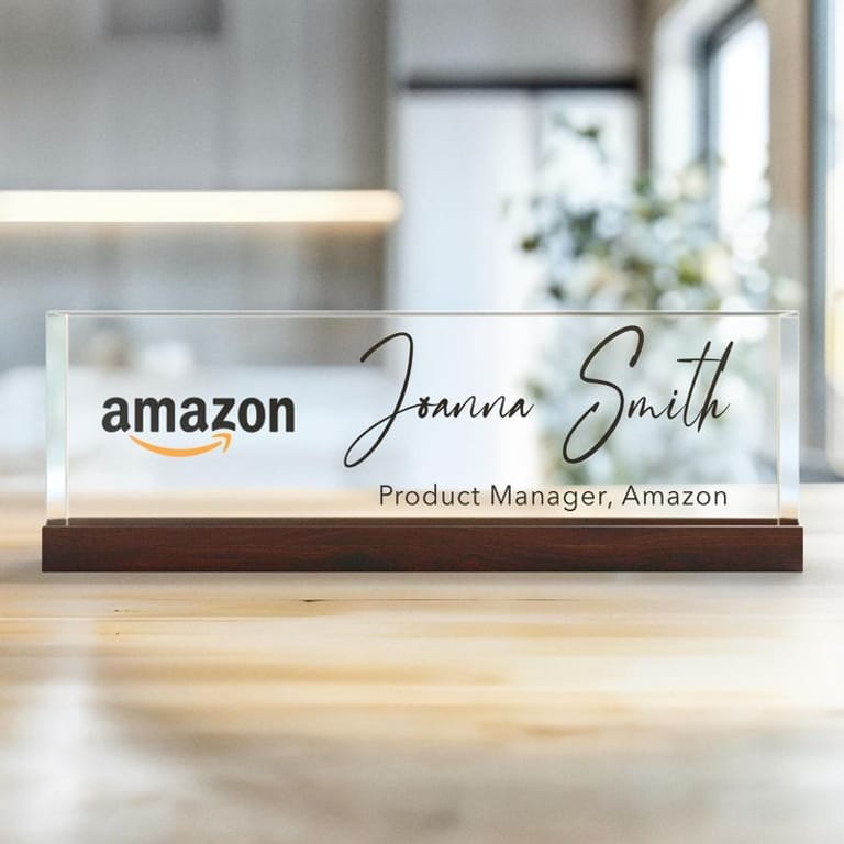 Personalized Desk Name Plate
