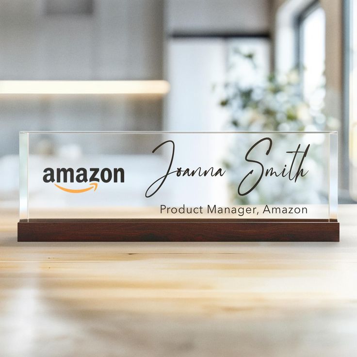 Personalized Desk Name Plate
