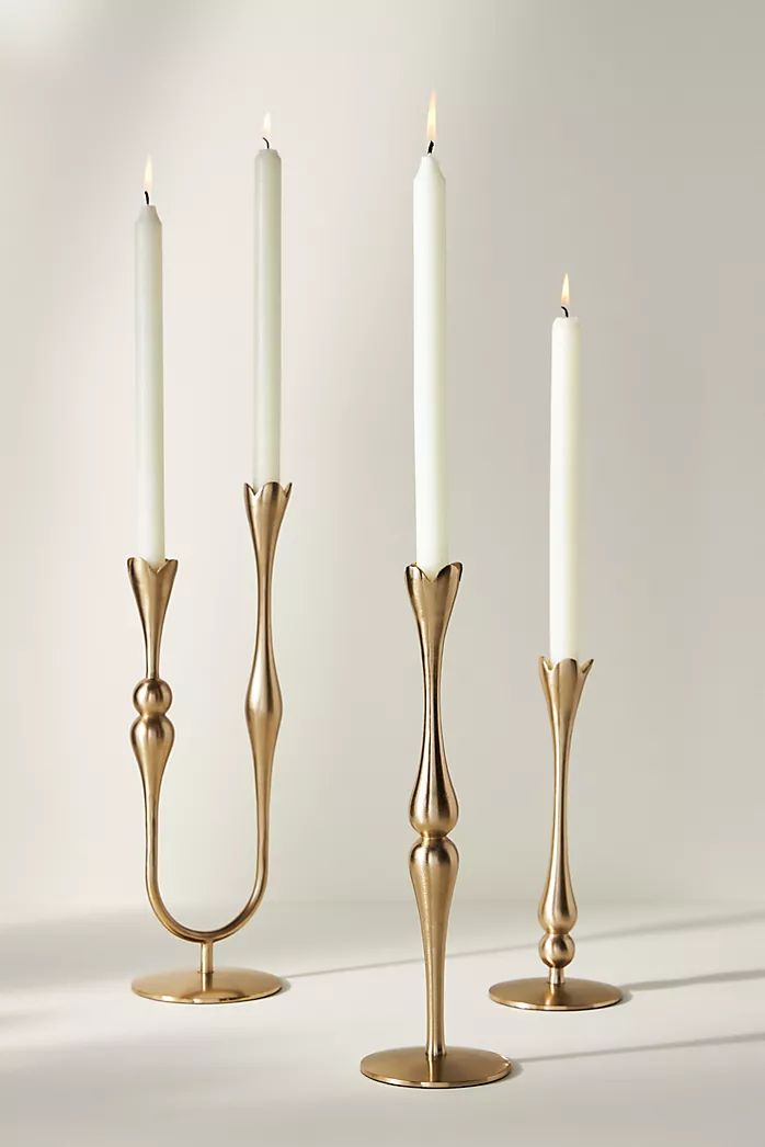 Crystal or Silver Candle Holders