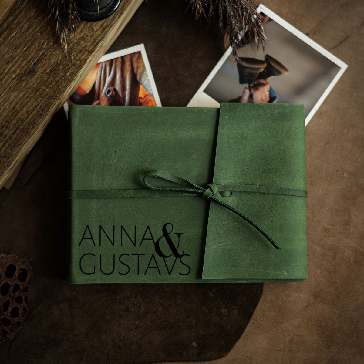  Leather-Bound Photo Album