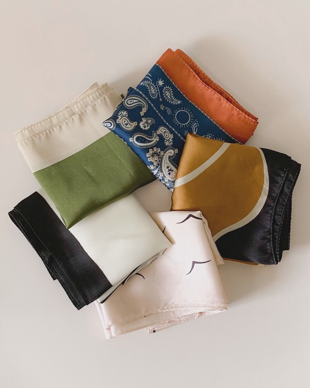  Silk Scarf Set