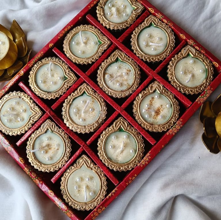  Decorative Diyas or Candles 