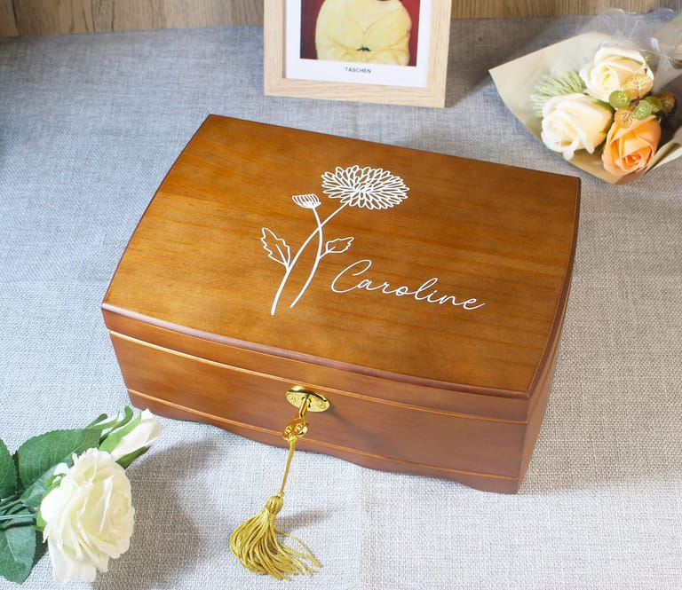 Engraved Watch or Jewelry Box