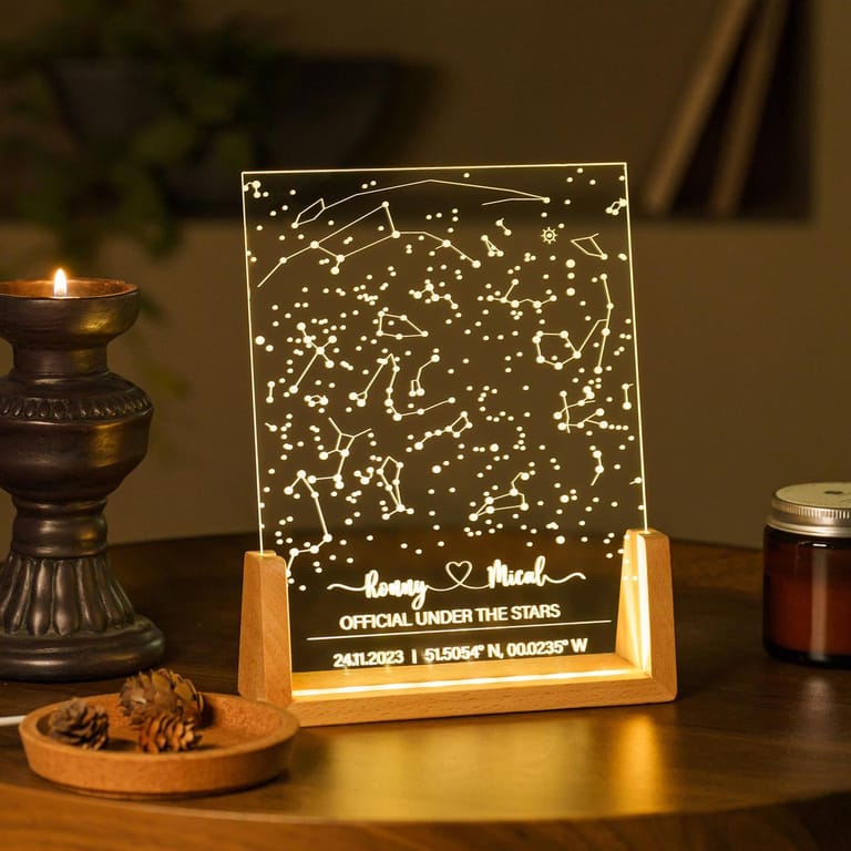 Custom Star Map Plaque
