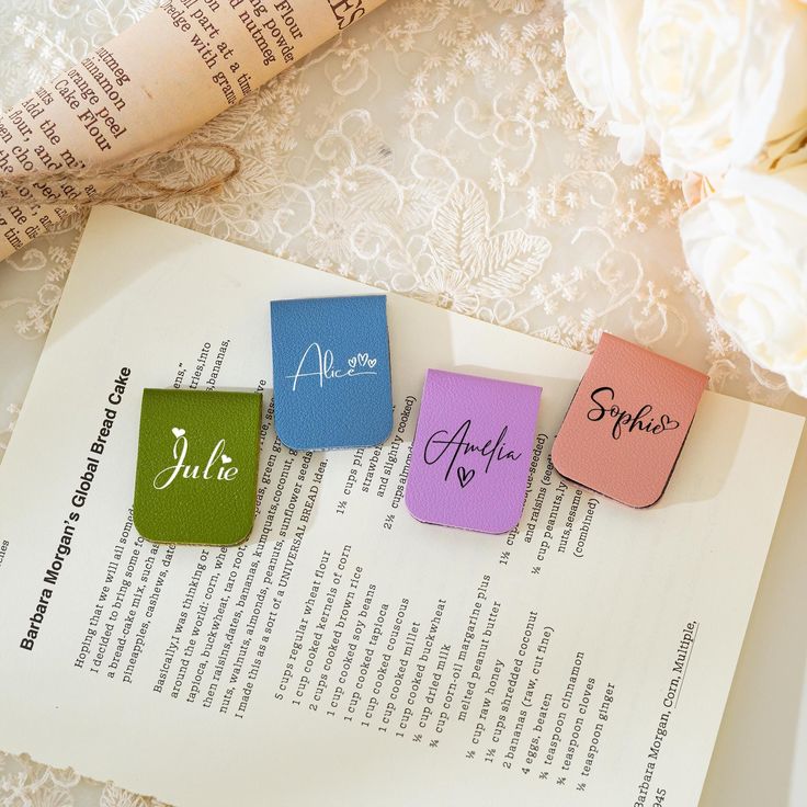 Personalized Magnetic Bookmarks