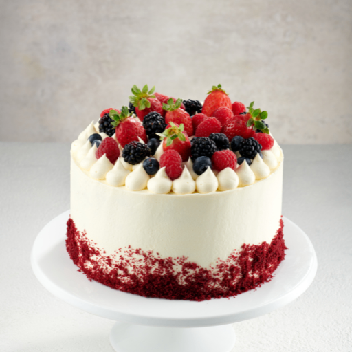Berry Red Velvet Cake